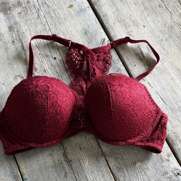 Auden Other - Auden Lace Bra in Deep Burgundy